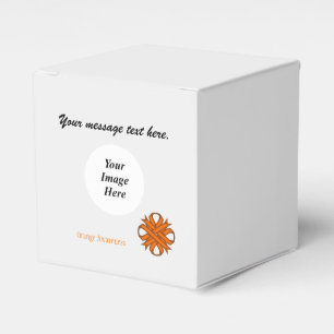 Orange Clover Ribbon Template by Kenneth Yoncich Favor Boxes