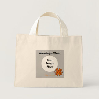 Orange Clover Ribbon Template by Kenneth Yoncich Mini Tote Bag