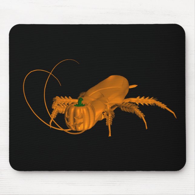Orange Cockroach Mouse Pad (Front)
