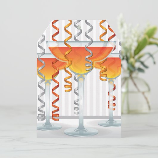 Orange cocktail and ribbon (Standing Front)