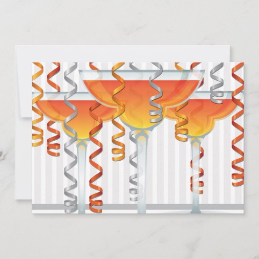 Orange  cocktail and ribbon (Front)