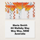 Orange cocktail and ribbon (Front & Back)