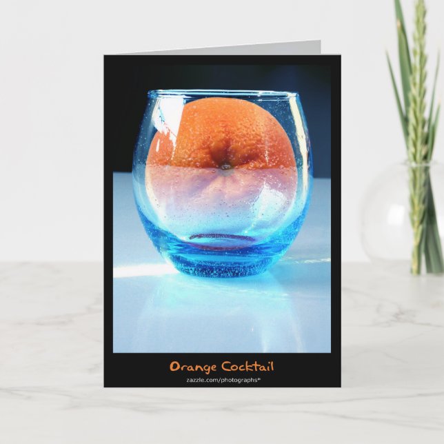 Orange cocktail card (Front)