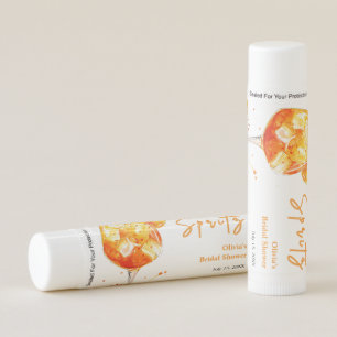 Orange Cocktail Love at First Spritz Bridal Shower Lip Balm