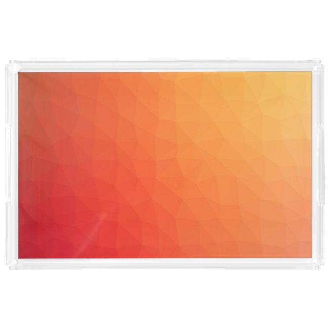 Orange Color  Acrylic Tray (Front)