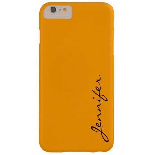 Orange color background barely there iPhone 6 plus case