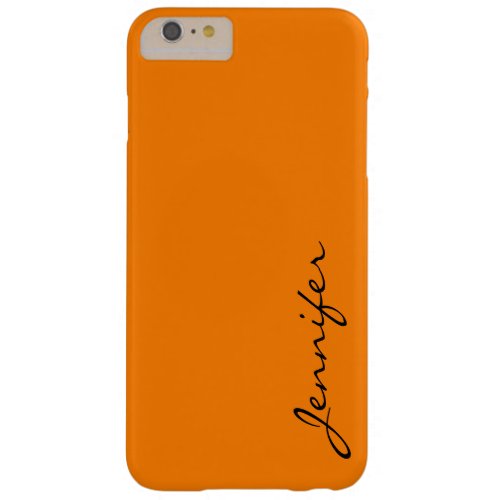 Orange color background barely there iPhone 6 plus case