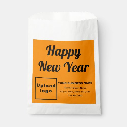 Orange Color Business Brand New Year Paper Bag