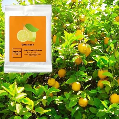 Orange Color Business Brand on Lemonade Drink Mix