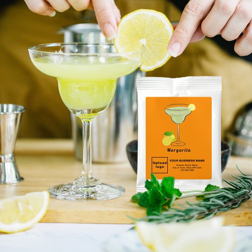 Orange Color Business Brand on Margarita Drink Mix