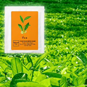 Orange Color Business Branding on Tea Drink Mix