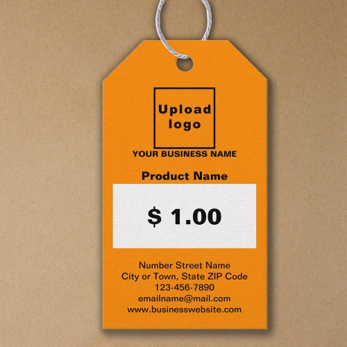 Orange Color Business Product Price Tag