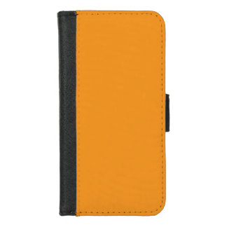 orange color iphone Wallet Case