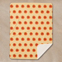 Orange Color Rose Flower Seamless Pattern on