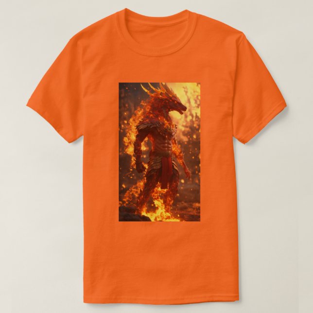 Orange color tee shirt (Design Front)