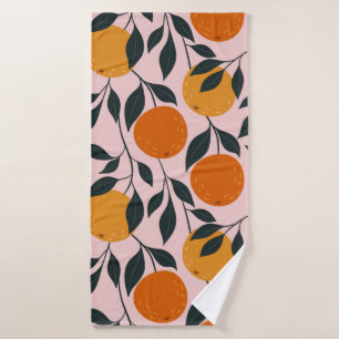 Orange colorful seamless pattern. orange pattern. bath towel