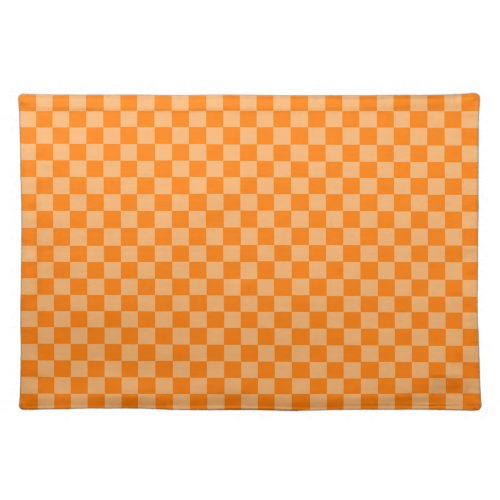 Orange Combination Checkerboard by Shirley Taylor Placemat