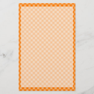 Orange Combination Checkerboard by Shirley Taylor Stationery