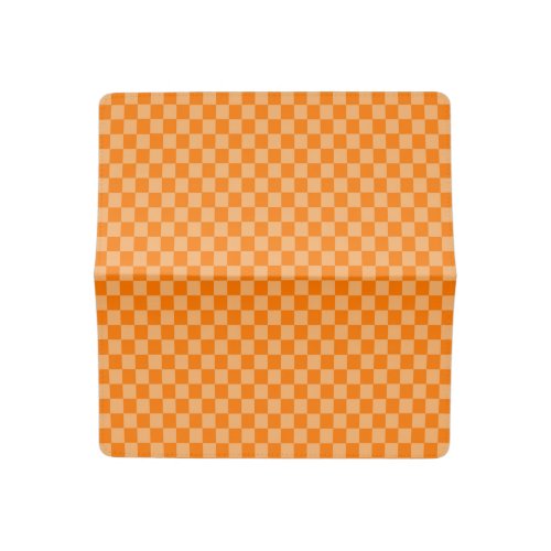 Orange Combination Checkerboard by ShirleyTaylor Checkbook Cover