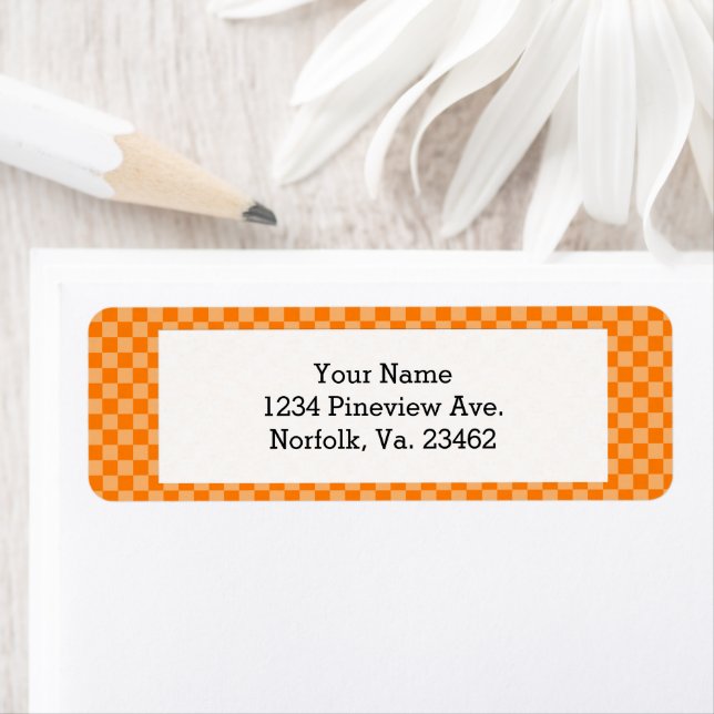 Orange Combination Classic Checkerboard STaylor Label (Insitu)