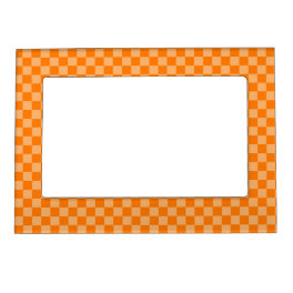 Orange Combination Classic Checkerboard STaylor Magnetic Photo Frame