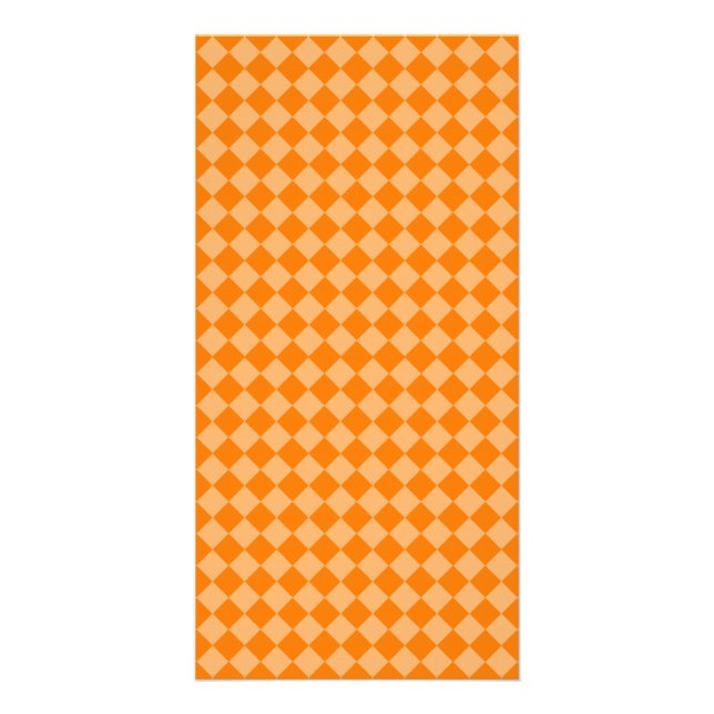 Orange Combination Diamond Pattern by STaylor Card (Front)