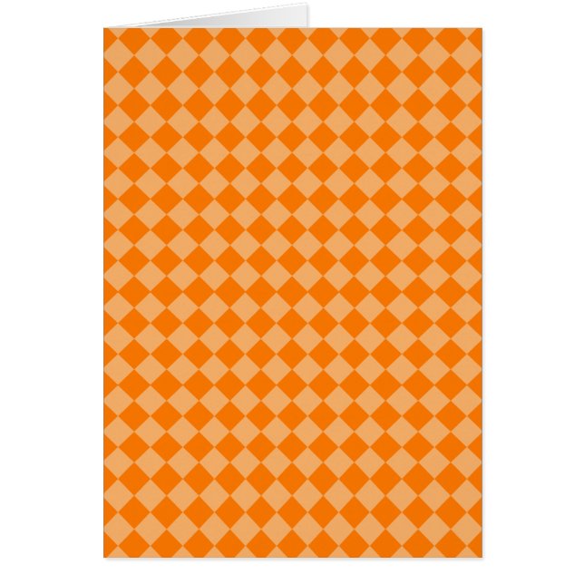 Orange Combination Diamond Pattern by STaylor Cards (Front)