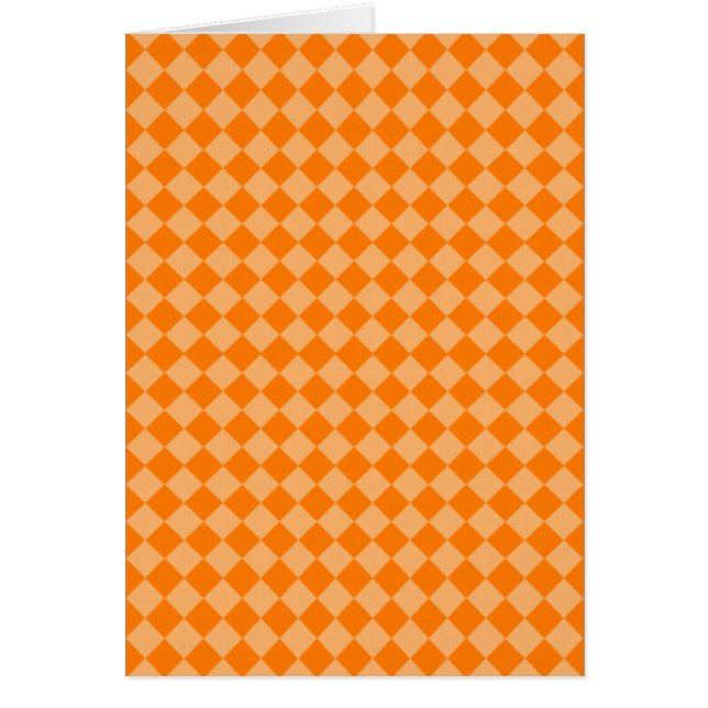 Orange Combination Diamond Pattern by STaylor Cards (Front)