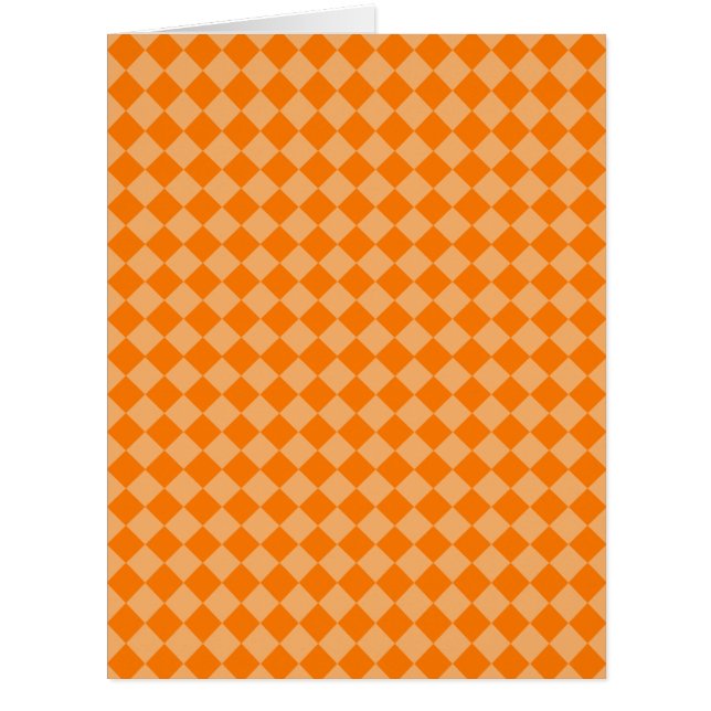 Orange Combination Diamond Pattern by STaylor Cards (Front)