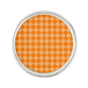 Orange Combination Diamond Pattern by STaylor Pin