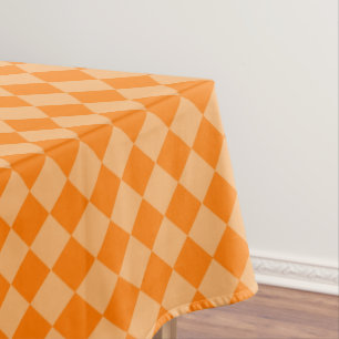 Orange Combination Diamond Pattern by STaylor Tablecloth