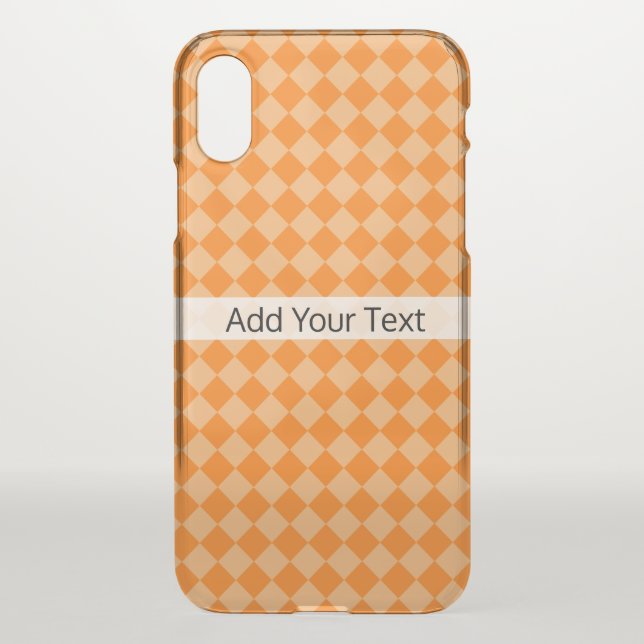 Orange Combination Diamond Pattern by STaylor Uncommon iPhone Case (Back)