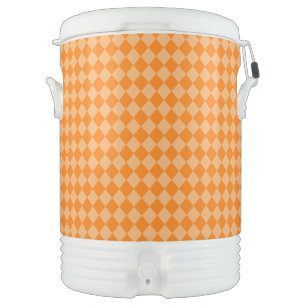Orange Combination Diamond Pattern STaylor Beverage Cooler