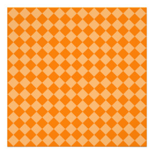 Orange Combination Diamond Pattern STaylor Photo Print