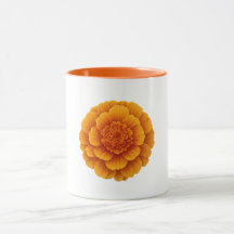 Orange Combo Mug - Marigold Flower