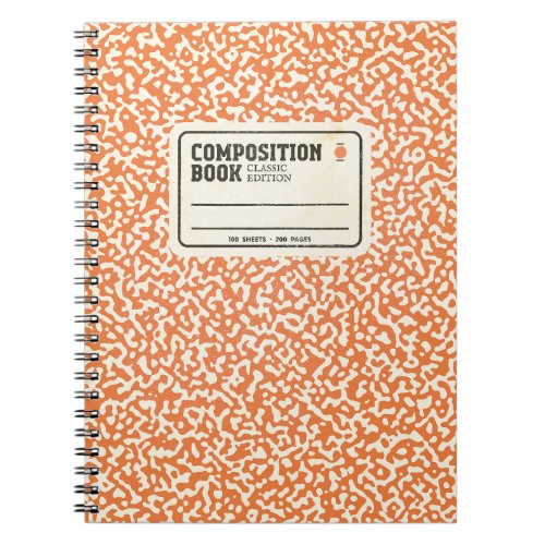 Orange Composition Notebook