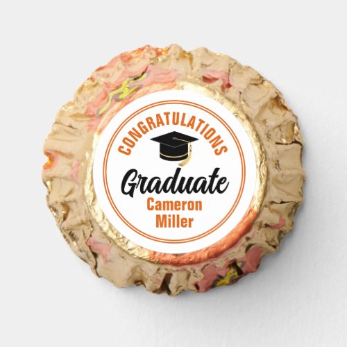 Orange Congratulations Graduate Custom 2024 Party Reeses Peanut Butter Cups