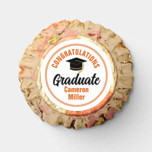 Orange Congratulations Graduate Custom 2025 Party Reese's Peanut Butter Cups