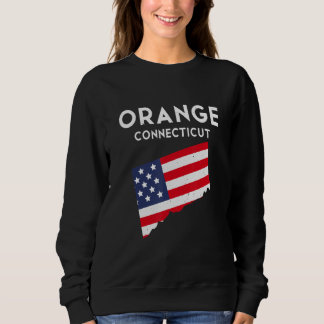 Orange Connecticut USA State America Travel Connec Sweatshirt