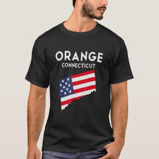 Orange Connecticut USA State America Travel Connec T-Shirt