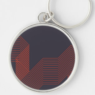 Orange cool simple trendy decorative illustration keychain
