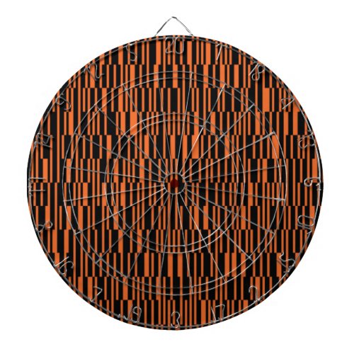 Orange cool trendy modern geometric graphic art dart board