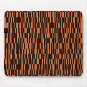 Orange, cool, trendy, modern geometric graphic art mouse pad