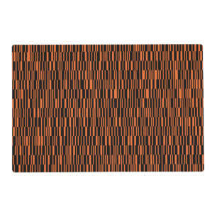 Orange, cool, trendy, modern geometric graphic art placemat