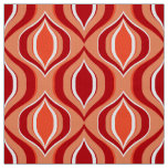 Orange, coral, brown diamond pattern fabric