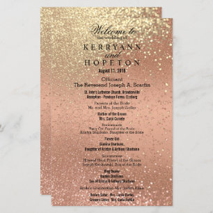 Orange Coral & Gold Glitter - Program