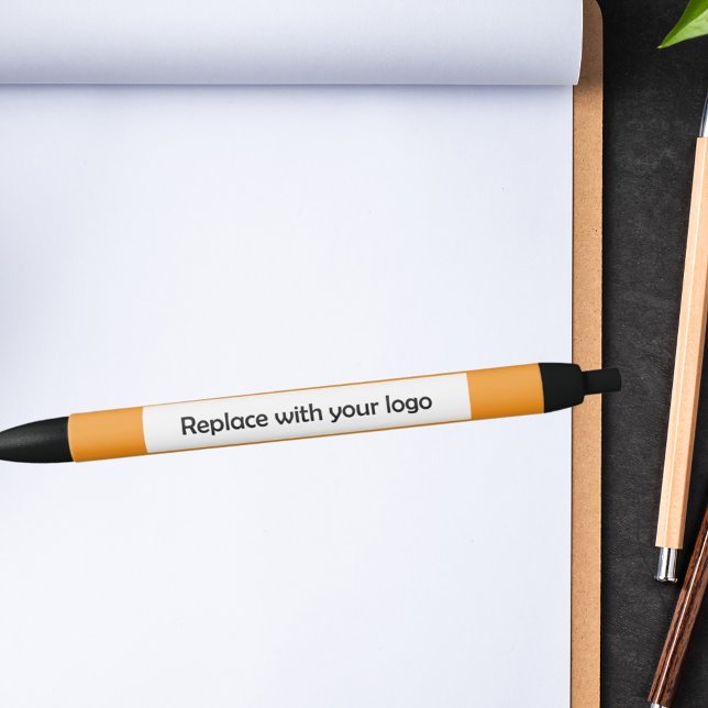 Orange corporate business logo pen (Creator Uploaded)
