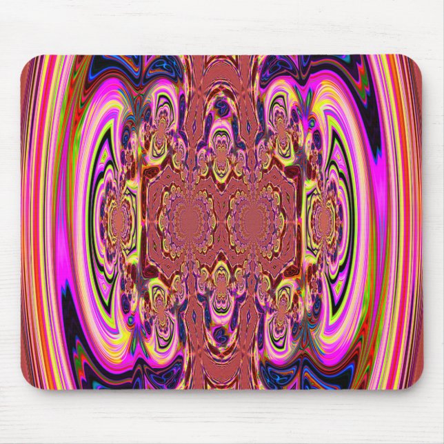 Orange Cosmic Spectacular Mousepad (Front)