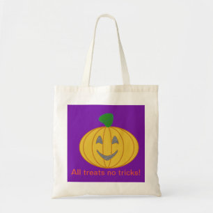 Orange Costume Design All Treats No Tricks  Tote Bag