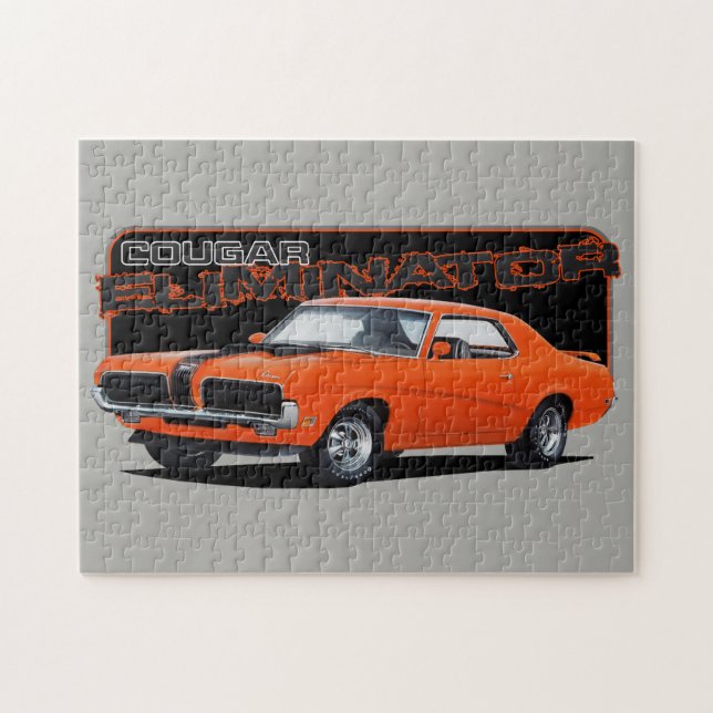 Orange Cougar Eliminator Jigsaw Puzzle (Horizontal)